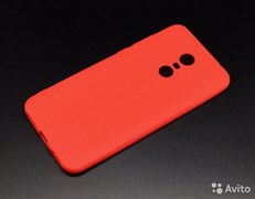 Накладка силиконовая Carbon для Xiaomi redmi 5 plus красный