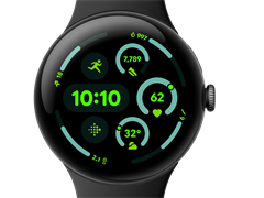 Google Pixel Watch 3 45mm Blutooth/Wi-Fi Matte Black/Obsidian Band sPzabO2Hg3BM1FFl3Wwq73